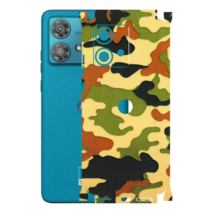 Motorola Phone Skins (All Models) - Indian Military - 3D Embossed Finish (L-234) Moto Edge 40 Neo (5G)