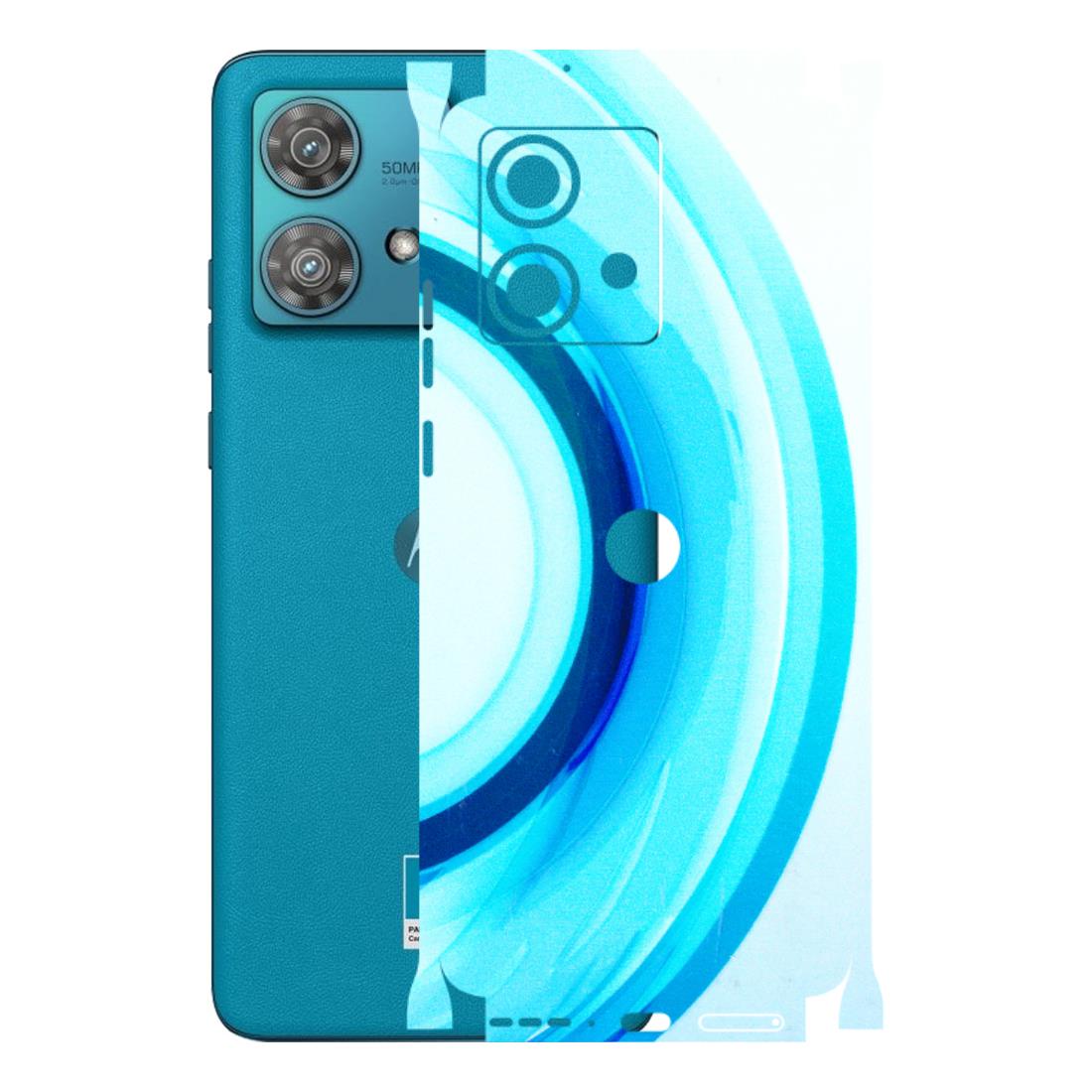 Motorola Phone Skins (All Models) - The Blue Curve - 3D Embossed Finish (L-244) Moto Edge 40 Neo (5G)