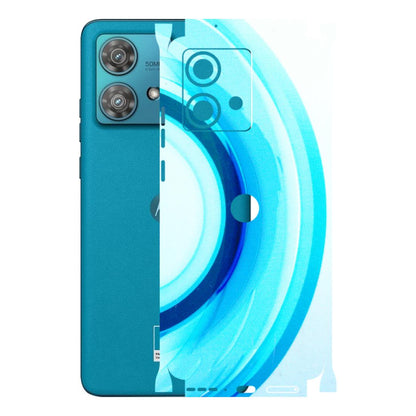 Motorola Phone Skins (All Models) - The Blue Curve - 3D Embossed Finish (L-244) Moto Edge 40 Neo (5G)