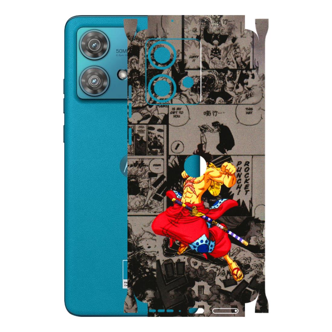 Motorola Phone Skins (All Models) - One Piece Rocket Punch Manga - 3D Embossed Finish (L-25) Moto Edge 40 Neo (5G)