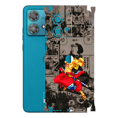 Motorola Phone Skins (All Models) - One Piece Rocket Punch Manga - 3D Embossed Finish (L-25) Moto Edge 40 Neo (5G)