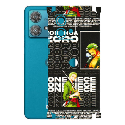 Motorola Phone Skins (All Models) - One Piece Zoro - 3D Embossed Finish (L-250) Moto Edge 40 Neo (5G)