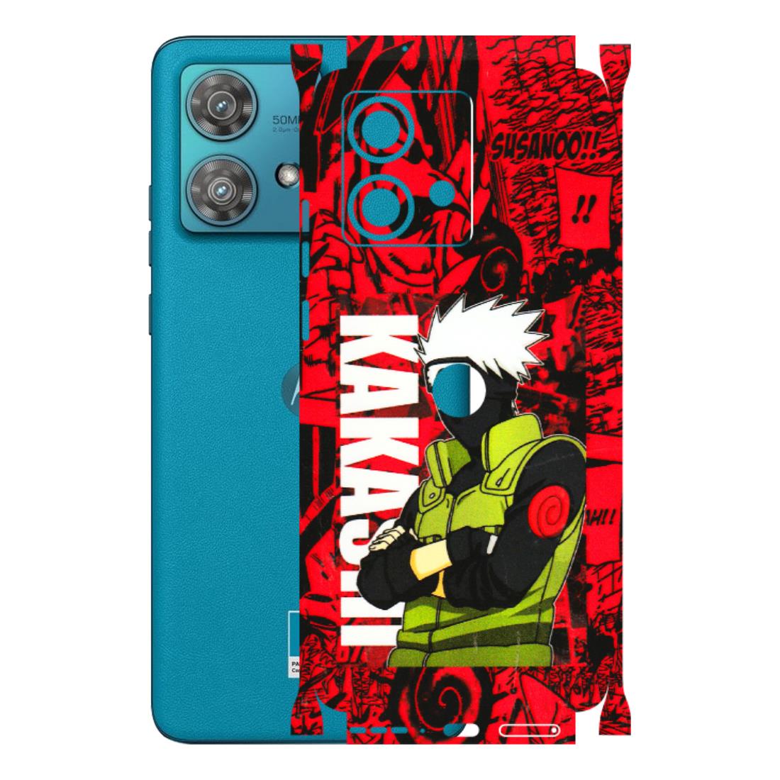 Motorola Phone Skins (All Models) - Kakashi Red Anime - 3D Embossed Finish (L-251) Moto Edge 40 Neo (5G)