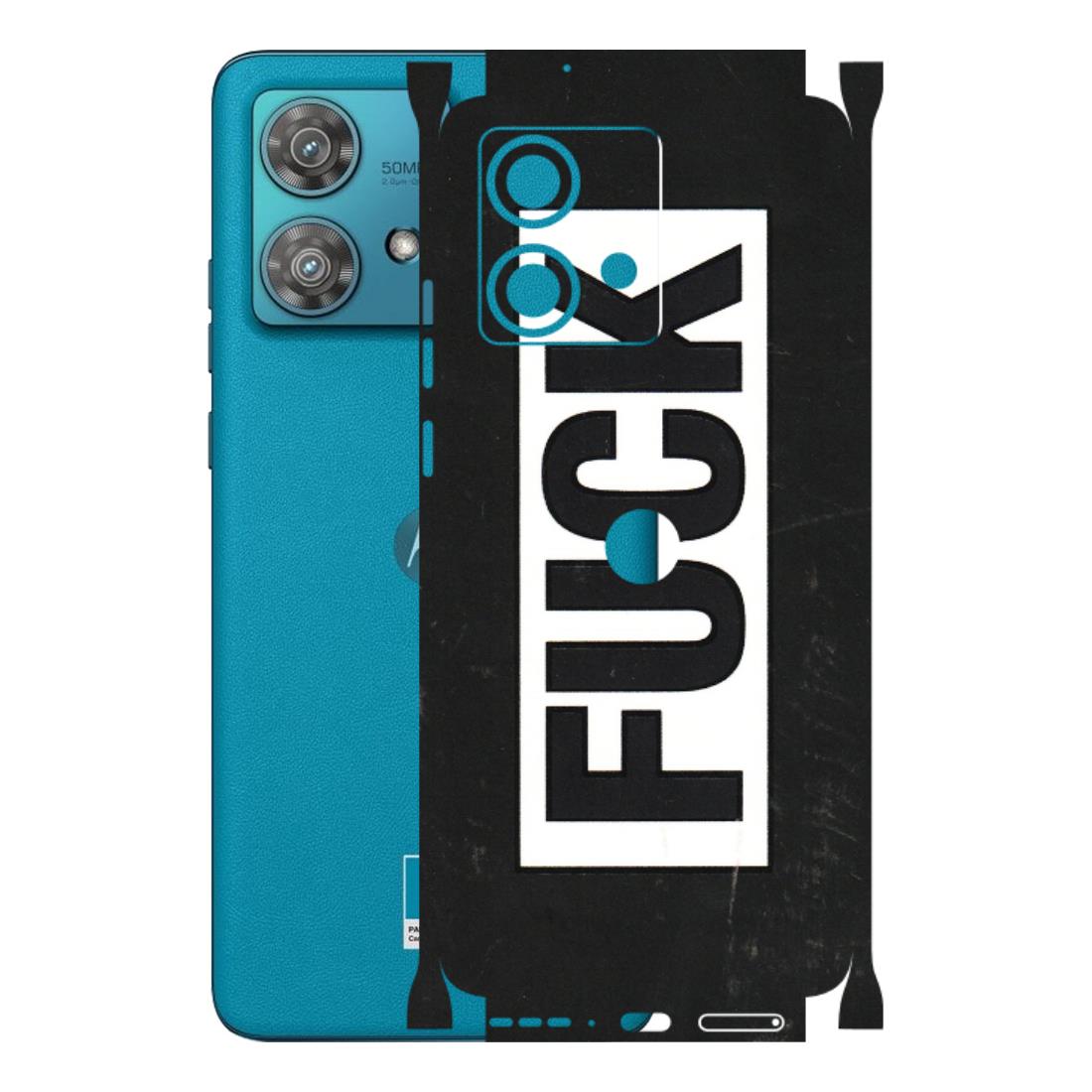 Motorola Phone Skins (All Models) - The F Word - 3D Embossed Finish (L-255) Moto Edge 40 Neo (5G)