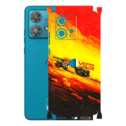 Motorola Phone Skins (All Models) - AMG Car Speed Cover - 3D Embossed Finish (L-256) Moto Edge 40 Neo (5G)