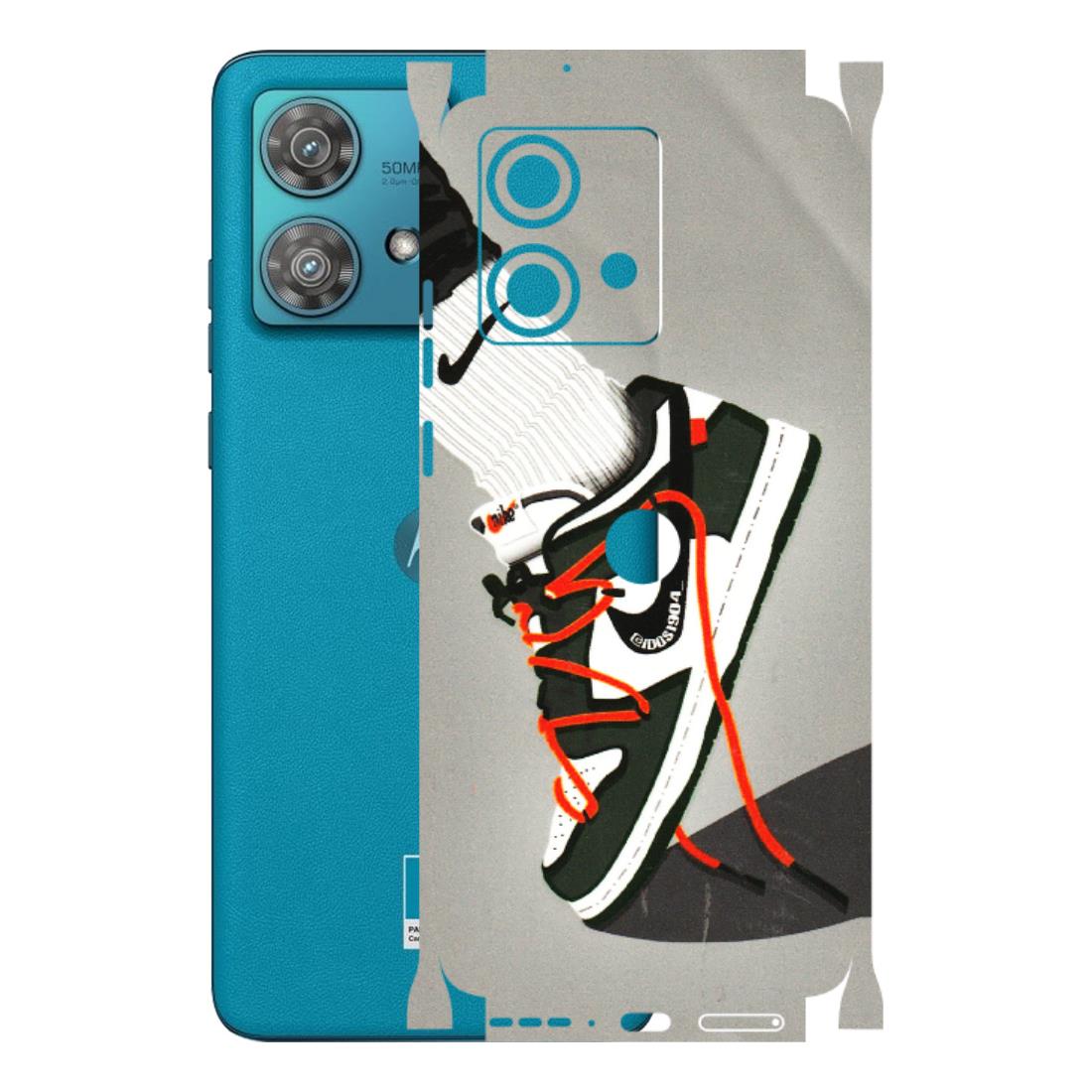 Motorola Phone Skins (All Models) - New Grey Sneaker - 3D Embossed Finish (L-261) Moto Edge 40 Neo (5G)
