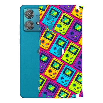 Motorola Phone Skins (All Models) - Gameboy Colourful - 3D Embossed Finish (L-266) Moto Edge 40 Neo (5G)