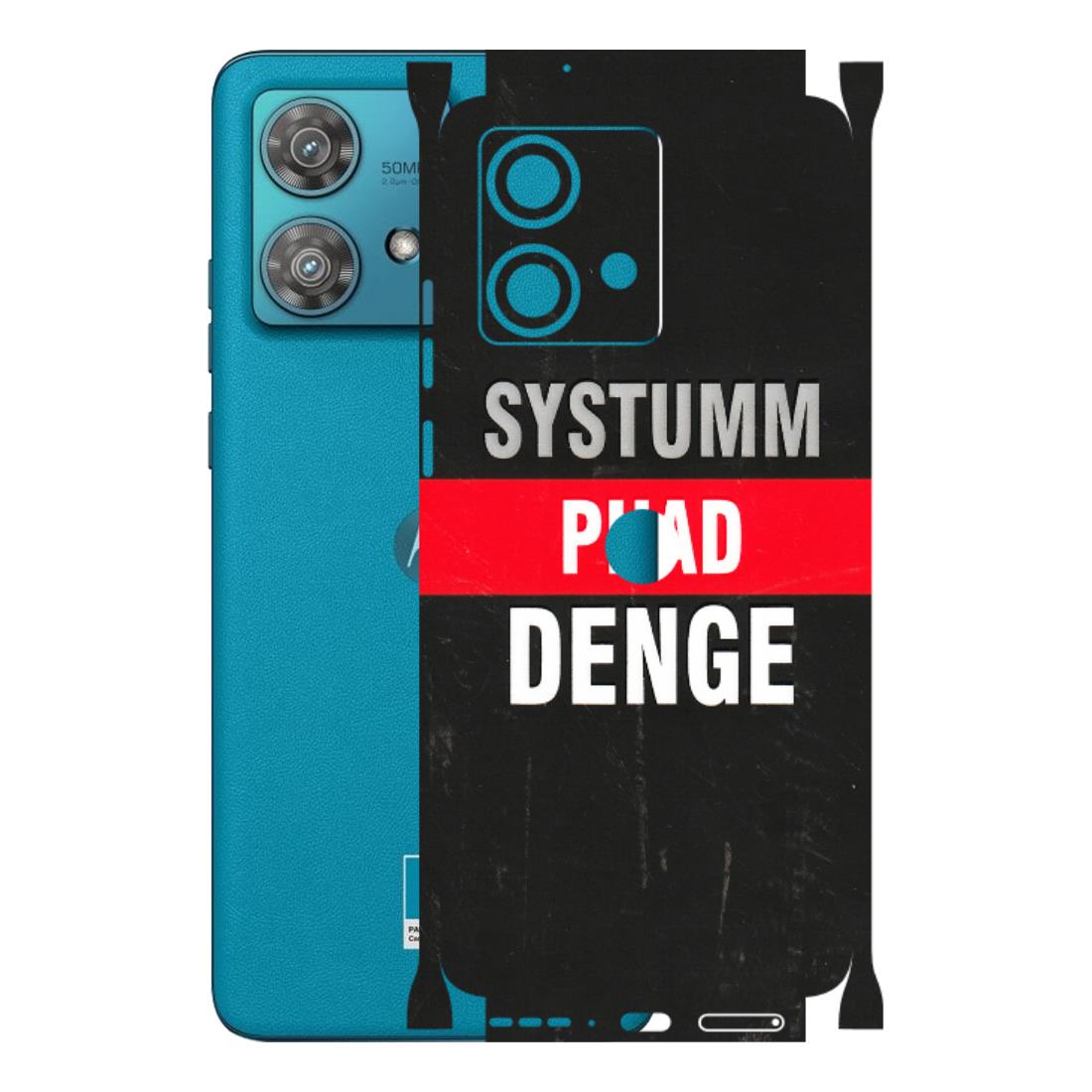 Motorola Phone Skins (All Models) - Systumm Phad Denge - 3D Embossed Finish (L-278) Moto Edge 40 Neo (5G)