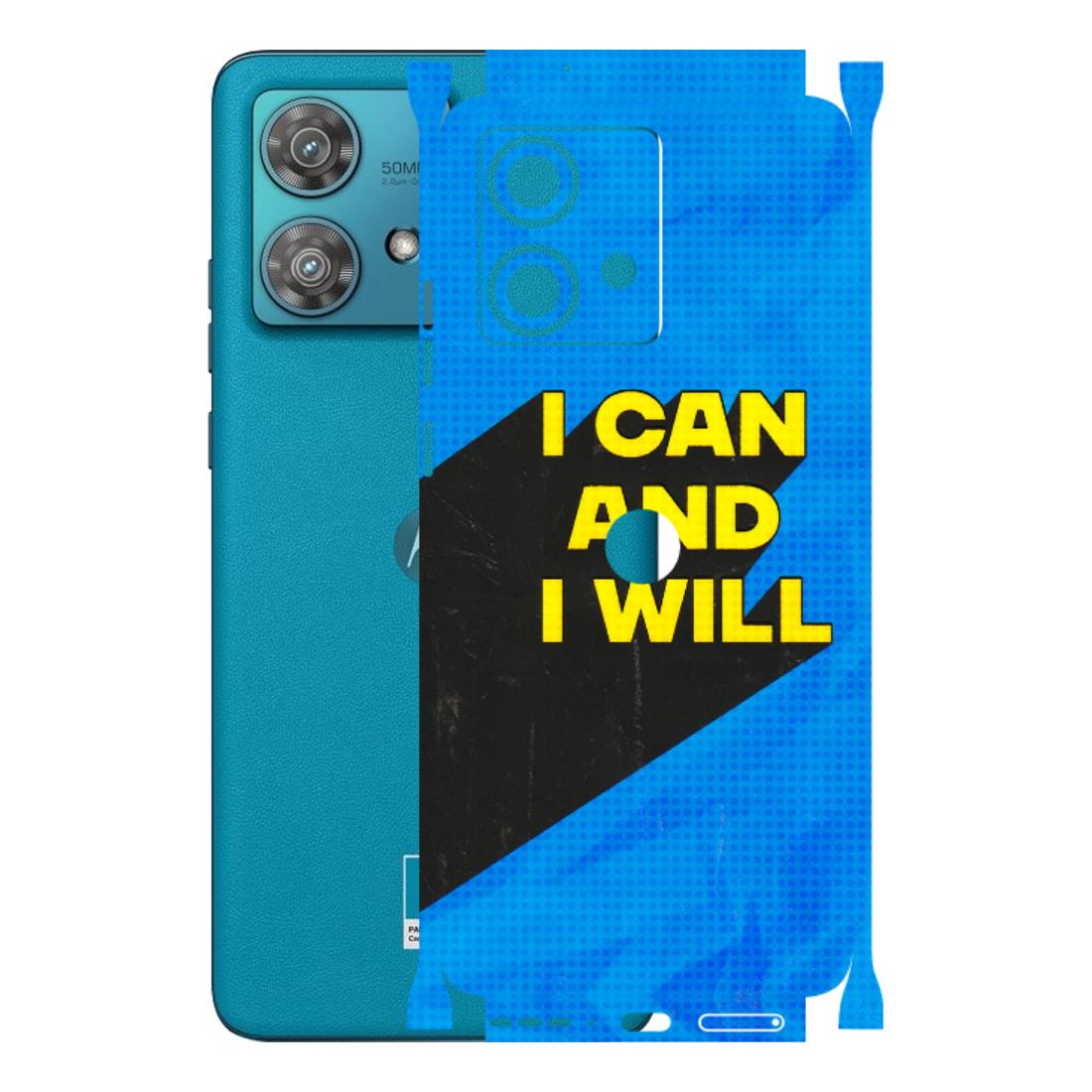Motorola Phone Skins (All Models) - I Can And I Will - 3D Embossed Finish (L-281) Moto Edge 40 Neo (5G)