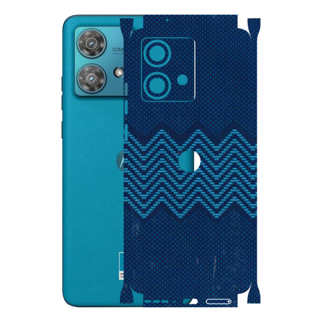 Motorola Phone Skins (All Models) - Blue Sober Waves - 3D Embossed Finish (L-306) Moto Edge 40 Neo (5G)