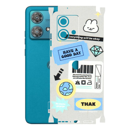Motorola Phone Skins (All Models) - Will Be Okay Design - 3D Embossed Finish (L-316) Moto Edge 40 Neo (5G)