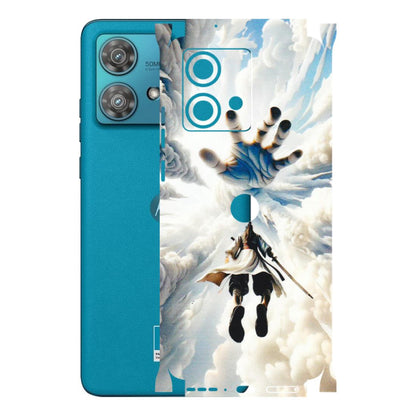 Motorola Phone Skins (All Models) - Big Hand With Monkey King - 3D Embossed Finish (L-323) Moto Edge 40 Neo (5G)