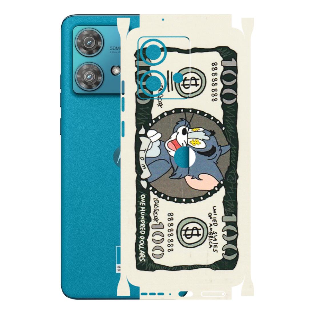 Motorola Phone Skins (All Models) - Tom Hundred Dollar - 3D Embossed Finish (L-324) Moto Edge 40 Neo (5G)