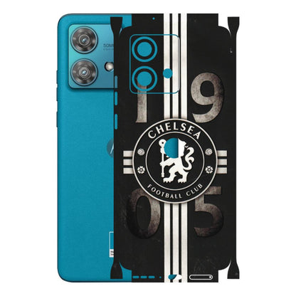 Motorola Phone Skins (All Models) - Chelsea Fan Club - 3D Embossed Finish (L-36) Moto Edge 40 Neo (5G)
