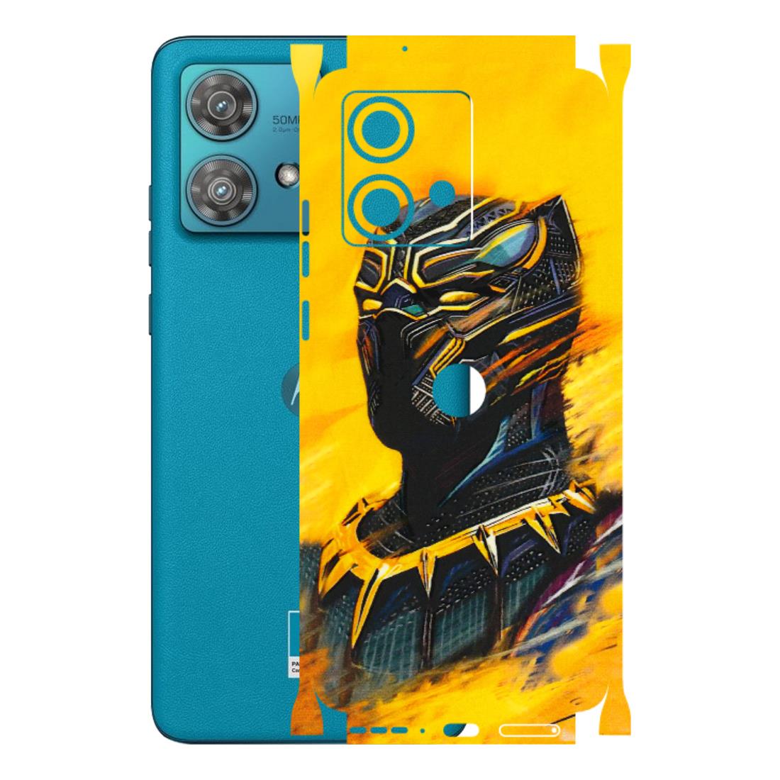 Motorola Phone Skins (All Models) - Yellow Panther - 3D Embossed Finish (L-54) Moto Edge 40 Neo (5G)