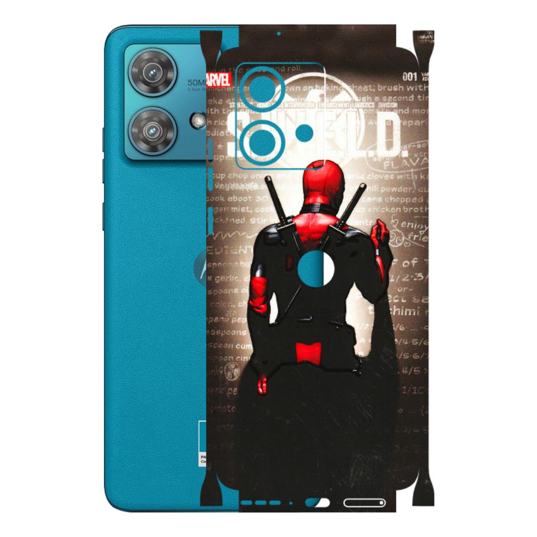 Motorola Phone Skins (All Models) - Deadpool - 3D Embossed Finish (L-56) Moto Edge 40 Neo (5G)