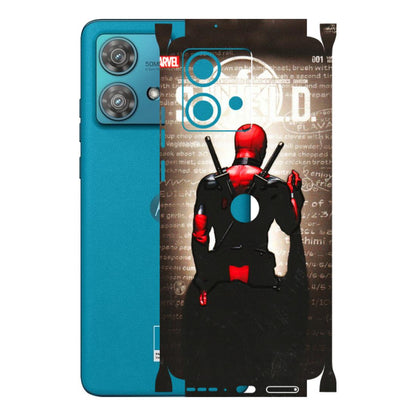 Motorola Phone Skins (All Models) - Deadpool - 3D Embossed Finish (L-56) Moto Edge 40 Neo (5G)