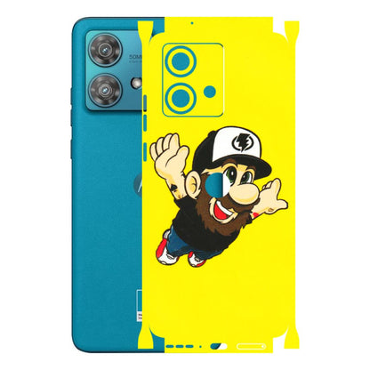 Motorola Phone Skins (All Models) - Flying Beardo - 3D Embossed Finish (L-60) Moto Edge 40 Neo (5G)