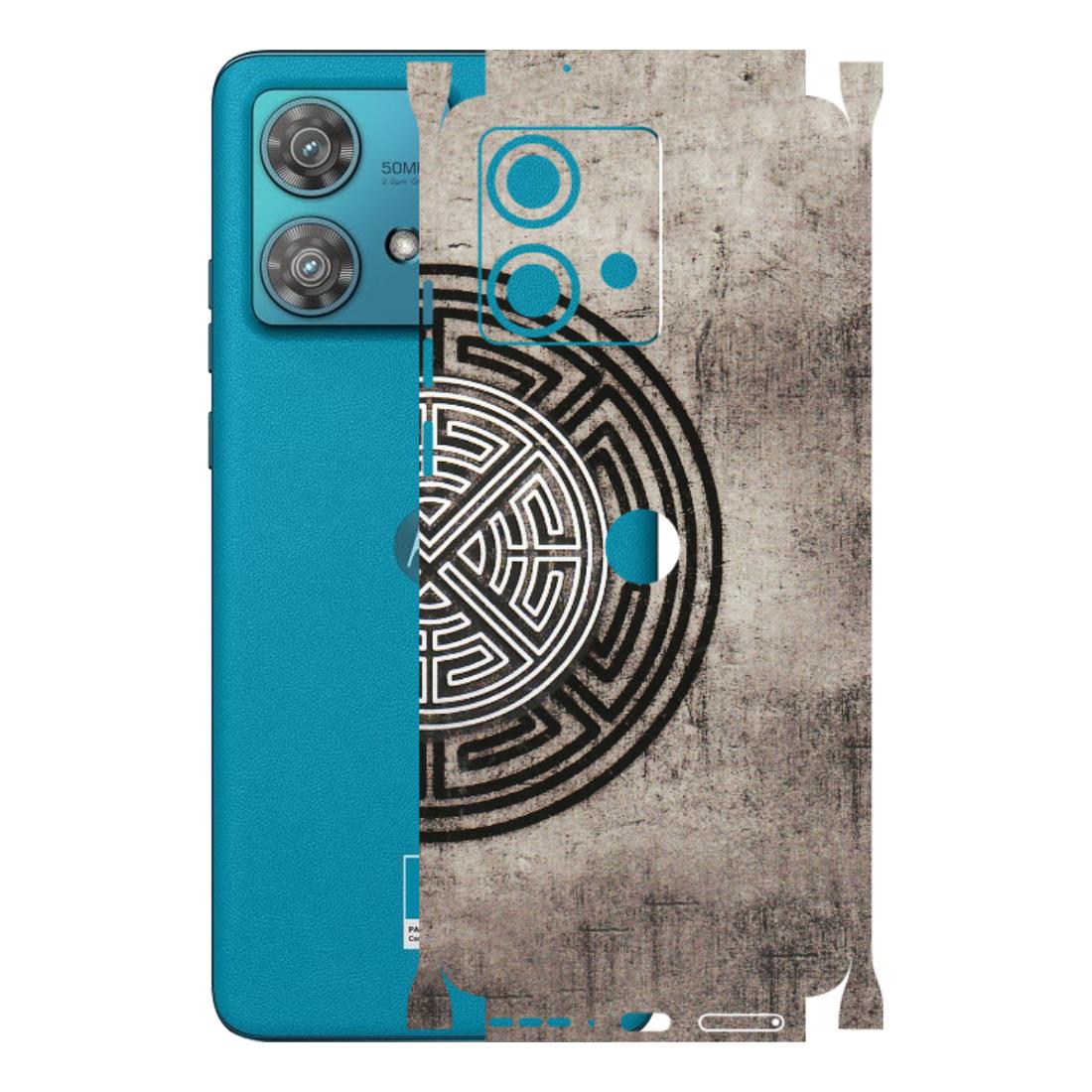 Motorola Phone Skins (All Models) - Mysterious Circular Design - 3D Embossed Finish (L-63) Moto Edge 40 Neo (5G)