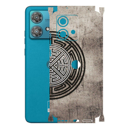 Motorola Phone Skins (All Models) - Mysterious Circular Design - 3D Embossed Finish (L-63) Moto Edge 40 Neo (5G)