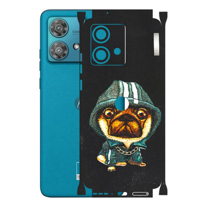 Motorola Phone Skins (All Models) - Puppy N Hoodie - 3D Embossed Finish (L-90) Moto Edge 40 Neo (5G)