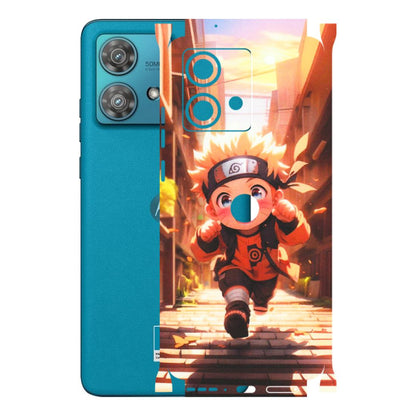 Motorola Phone Skins (All Models) - Naruto Cute Toon Running - Matte Finish (M-04) Moto Edge 40 Neo (5G)