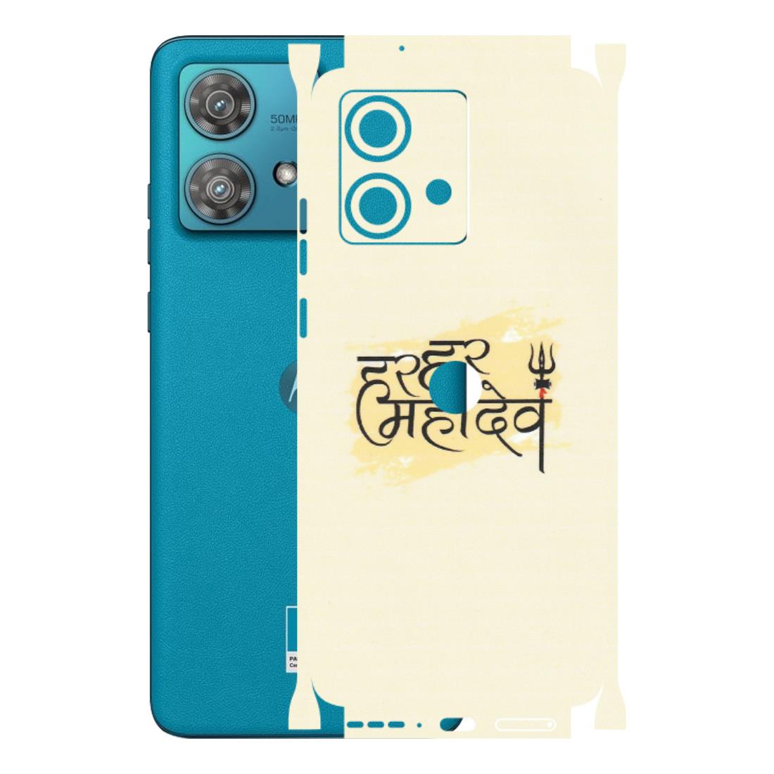 Motorola Phone Skins (All Models) - Har Har Mahadev - Matte Finish (M-10) Moto Edge 40 Neo (5G)