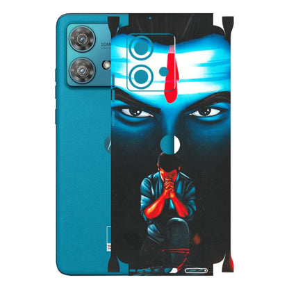 Motorola Phone Skins (All Models) - Mahakal Bhakt - Matte Finish (M-112) Moto Edge 40 Neo (5G)