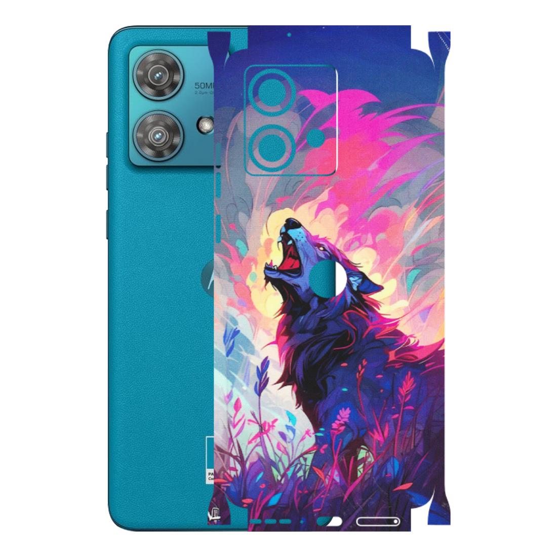 Motorola Phone Skins (All Models) - New Wild Wolf Abstract - Matte Finish (M-125) Moto Edge 40 Neo (5G)