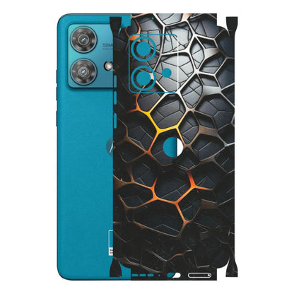 Motorola Phone Skins (All Models) - New Abstract Graphite Tiles - Matte Finish (M-130) Moto Edge 40 Neo (5G)