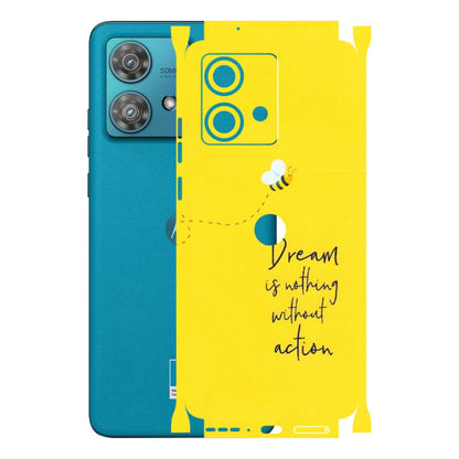 Motorola Phone Skins (All Models) - Dream Is Nothing Without Action - Matte Finish (M-138) Moto Edge 40 Neo (5G)