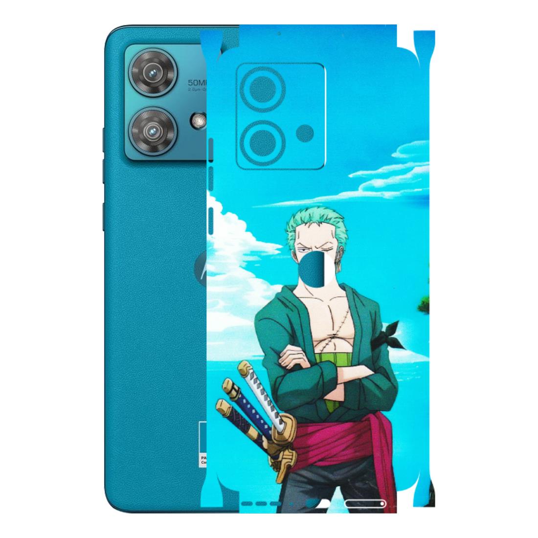 Motorola Phone Skins (All Models) - Cool Swordman Zoro Anime - Matte Finish (M-143) Moto Edge 40 Neo (5G)