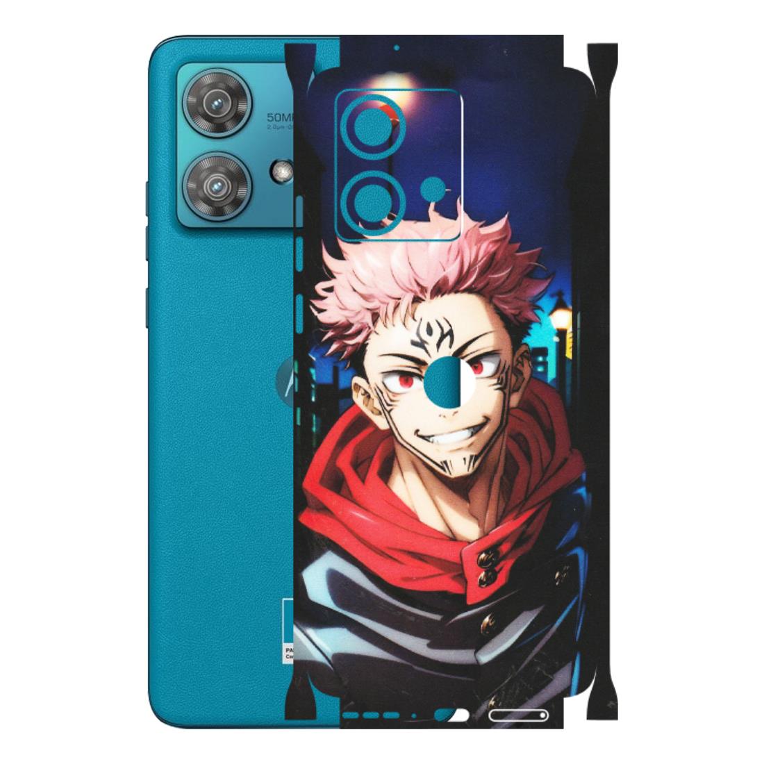 Motorola Phone Skins (All Models) - Yuji Itadori Funny Face Anime - Matte Finish (M-152) Moto Edge 40 Neo (5G)