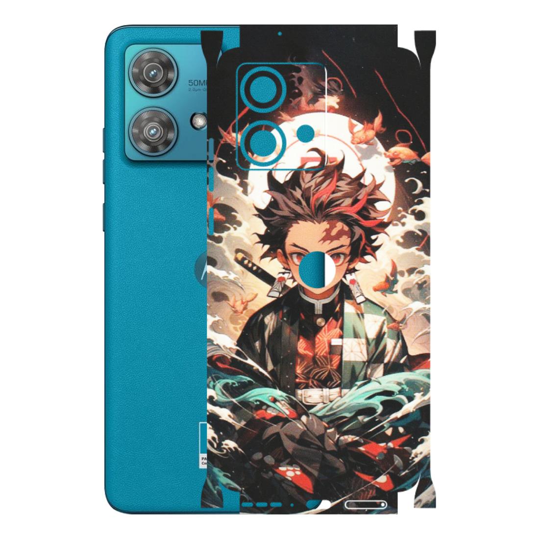 Motorola Phone Skins (All Models) - Tanjiro Demon Slayer Anime - Matte Finish (M-158) Moto Edge 40 Neo (5G)