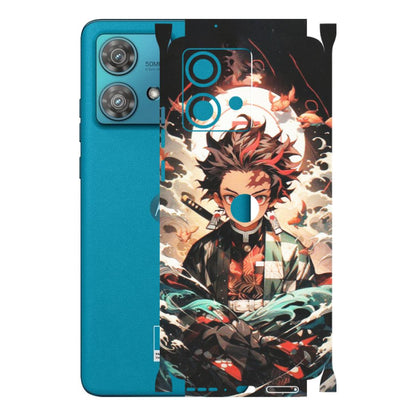 Motorola Phone Skins (All Models) - Tanjiro Demon Slayer Anime - Matte Finish (M-158) Moto Edge 40 Neo (5G)