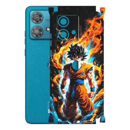 Motorola Phone Skins (All Models) - Goku Transformation Anime - Matte Finish (M-159) Moto Edge 40 Neo (5G)