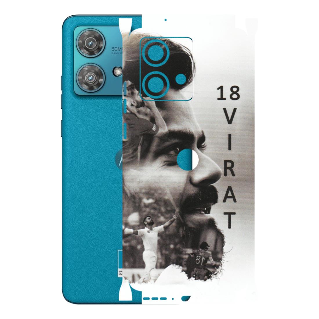 Motorola Phone Skins (All Models) - Virat Kohli Cricketer - Matte Finish (M-163) Moto Edge 40 Neo (5G)