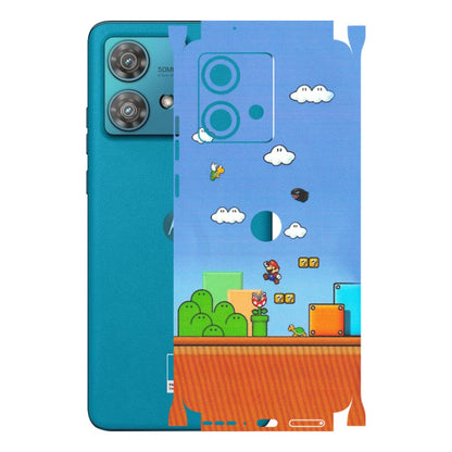 Motorola Phone Skins (All Models) - Mario Game Scene - Matte Finish (M-24) Moto Edge 40 Neo (5G)