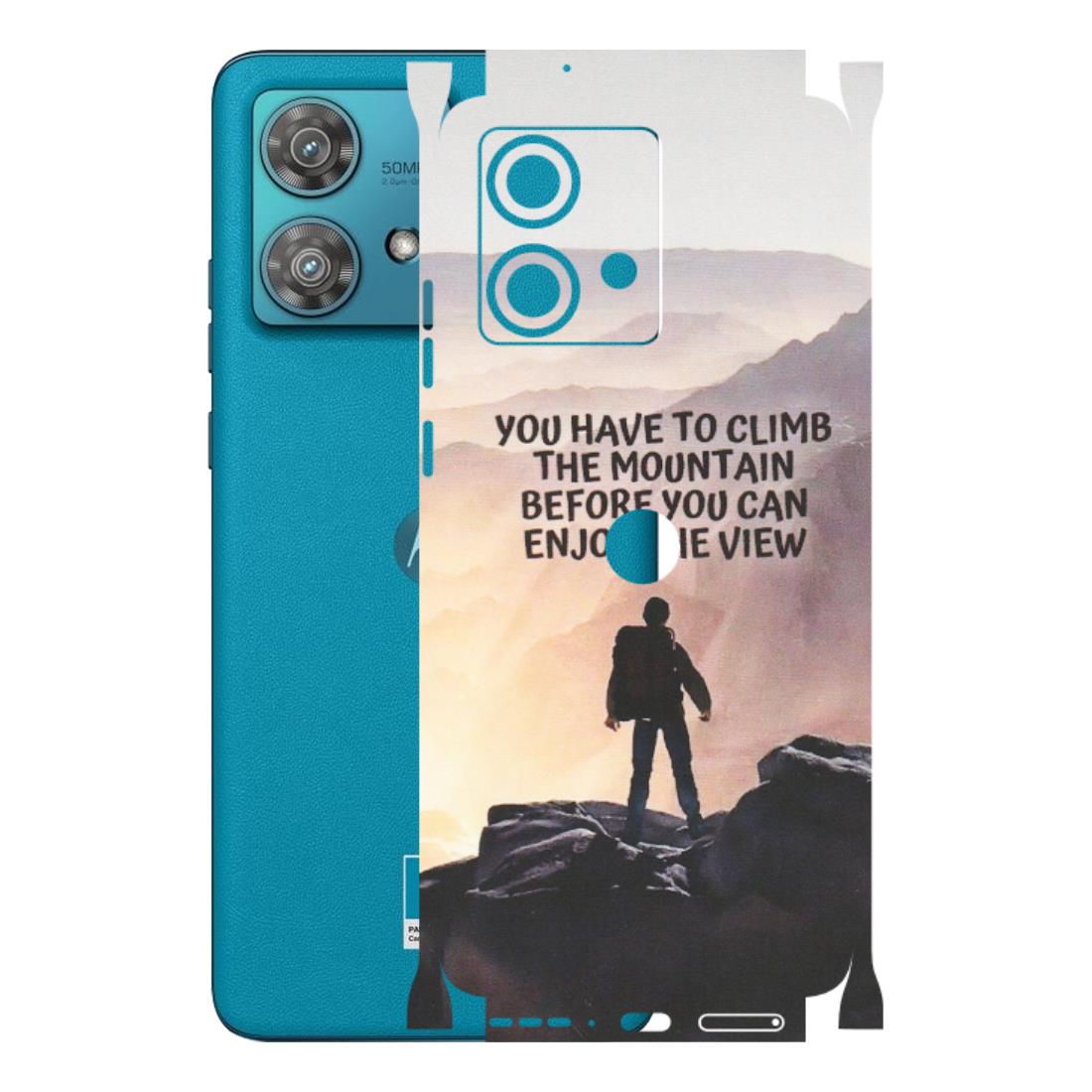 Motorola Phone Skins (All Models) - Motivational Hiking Mountain - Matte Finish (M-28) Moto Edge 40 Neo (5G)