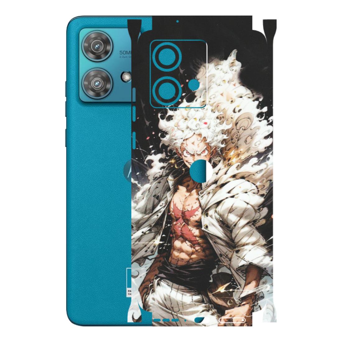 Motorola Phone Skins (All Models) - Anime Angry Classy Character - Matte Finish (M-34) Moto Edge 40 Neo (5G)