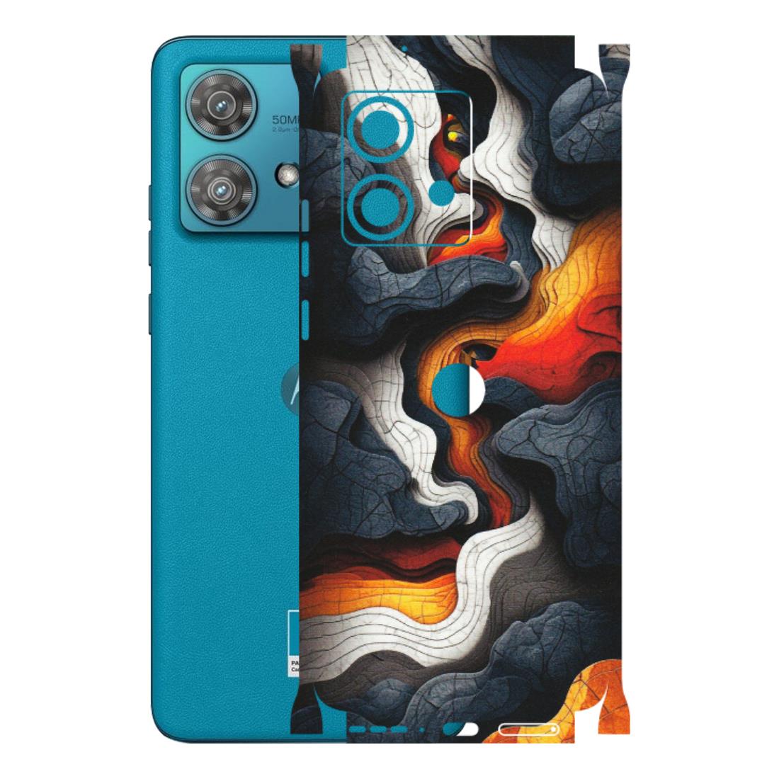 Motorola Phone Skins (All Models) - Abstract Volcanic Layers - Matte Finish (M-52) Moto Edge 40 Neo (5G)
