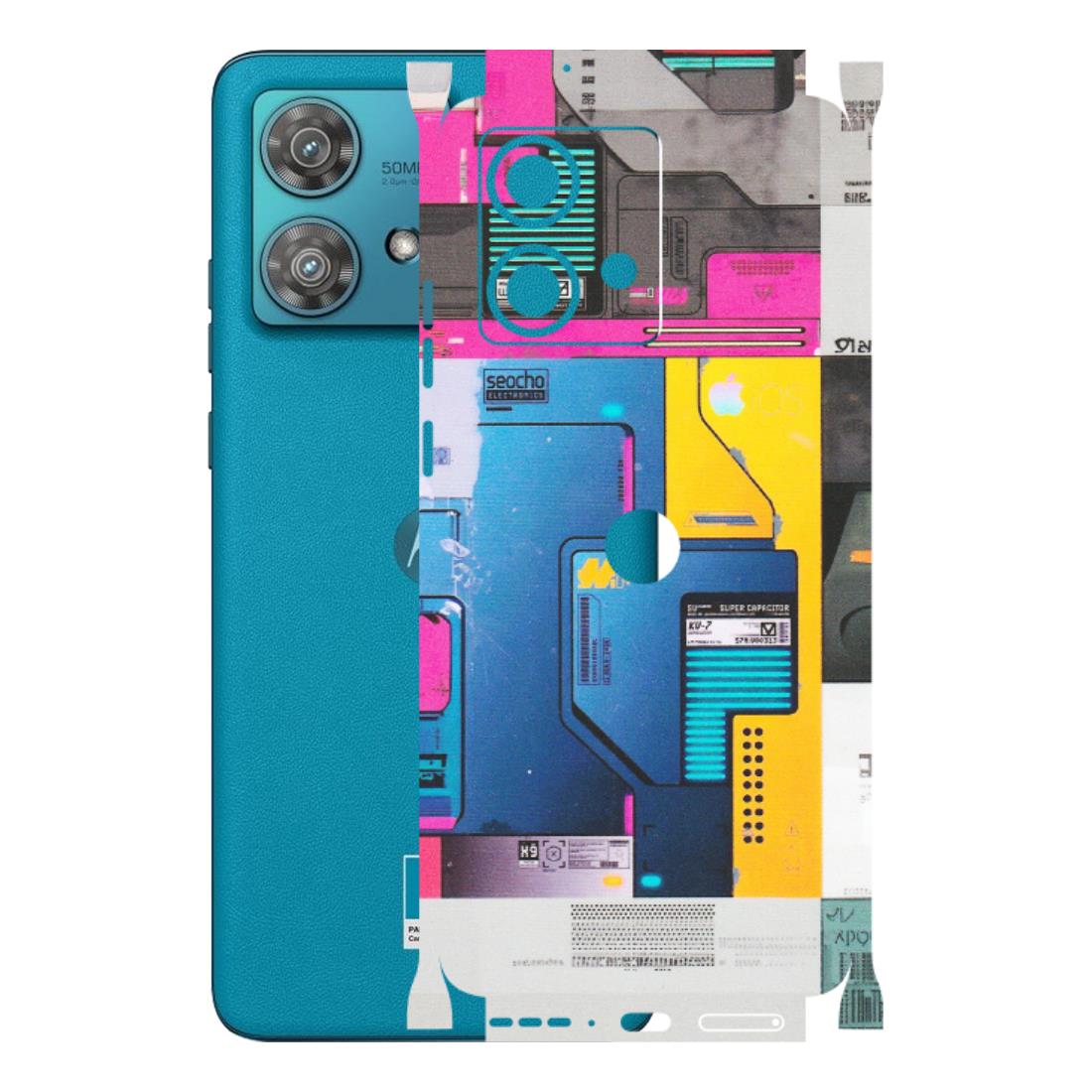 Motorola Phone Skins (All Models) - Colourfull Motherboard Internals - Matte Finish (M-55) Moto Edge 40 Neo (5G)