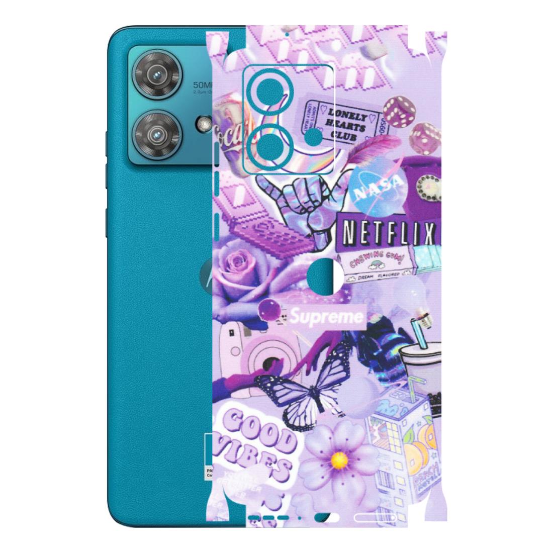 Motorola Phone Skins (All Models) - Supreme Purple Magic - Matte Finish (M-88) Moto Edge 40 Neo (5G)