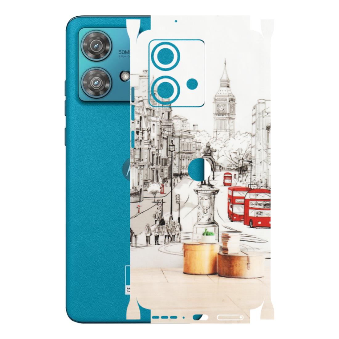 Motorola Phone Skins (All Models) - London Street - Transparent Finish (T-02) Moto Edge 40 Neo (5G)