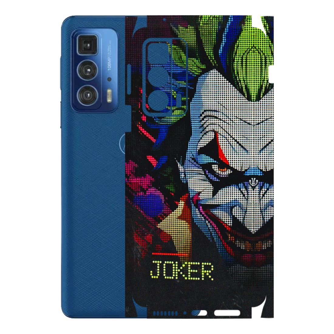 Motorola Phone Skins (All Models) - Joker Dot Matrix - 3D Embossed Finish (L-08) Motorola Edge 20 Pro