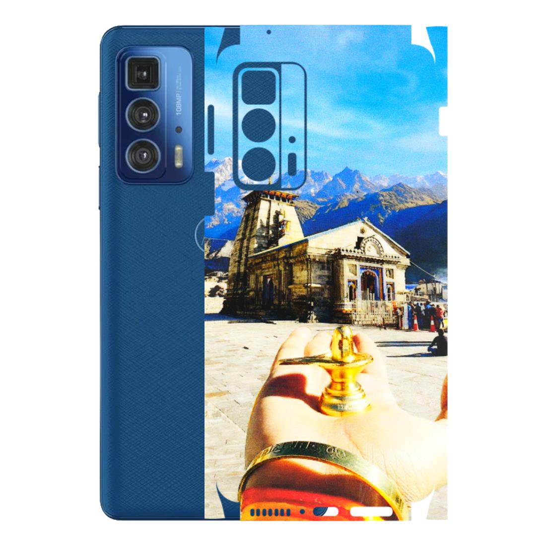 Motorola Phone Skins (All Models) - Beauty of Kedarnath - 3D Embossed Finish (L-108) Motorola Edge 20 Pro