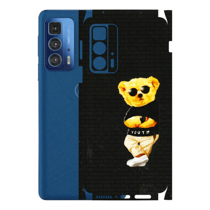 Motorola Phone Skins (All Models) - Classy Teddy Bear - 3D Embossed Finish (L-116) Motorola Edge 20 Pro
