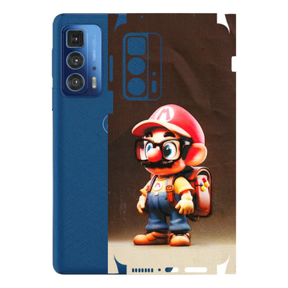 Motorola Phone Skins (All Models) - Little Mario - 3D Embossed Finish (L-119) Motorola Edge 20 Pro