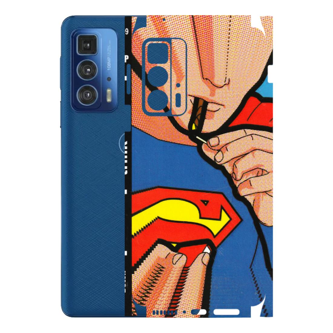 Motorola Phone Skins (All Models) - Superman Sutta - 3D Embossed Finish (L-130) Motorola Edge 20 Pro
