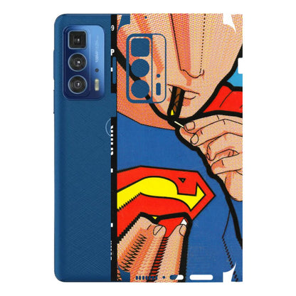 Motorola Phone Skins (All Models) - Superman Sutta - 3D Embossed Finish (L-130) Motorola Edge 20 Pro